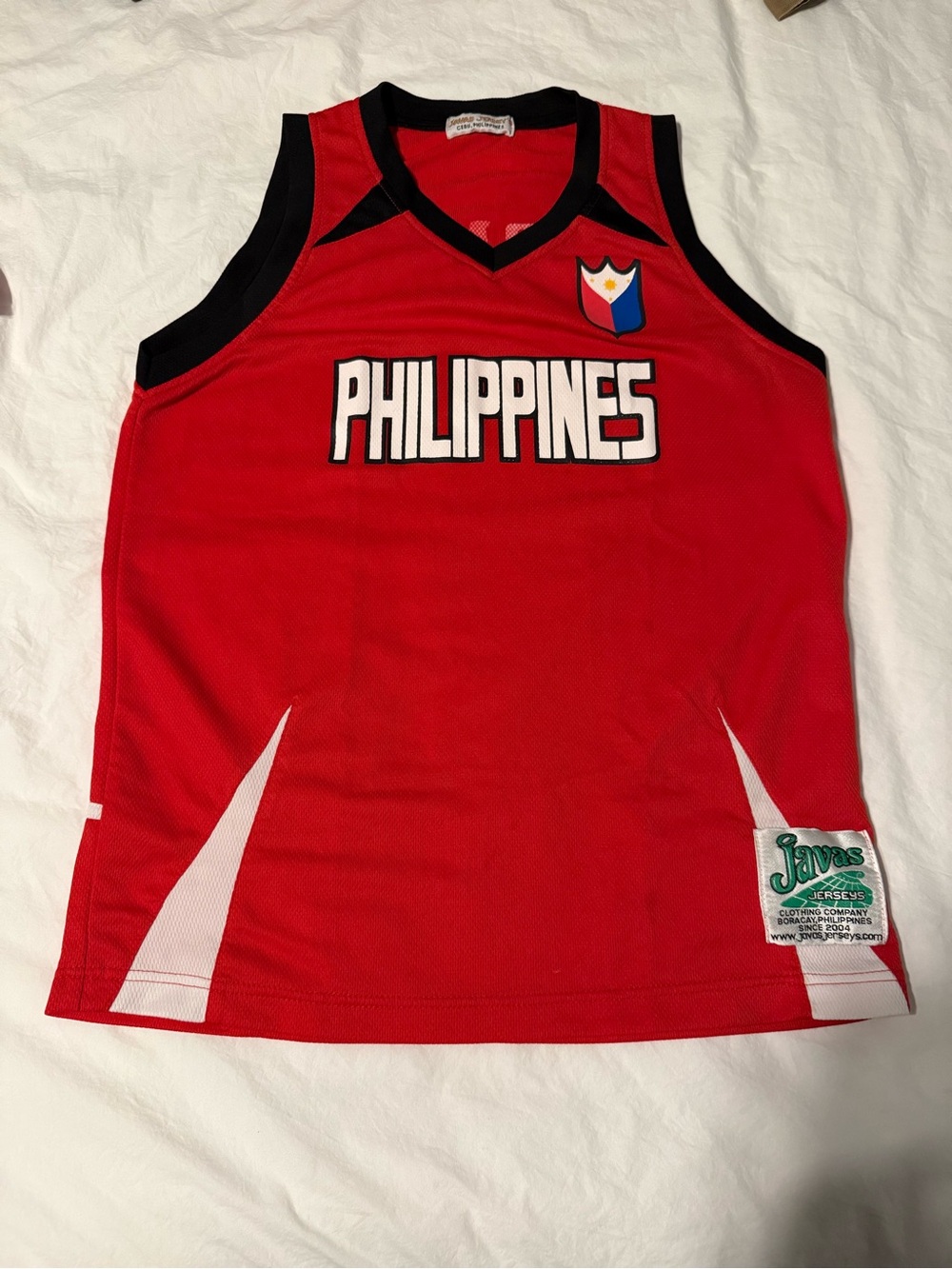 Philippines Red Basketball Jersey by Javas